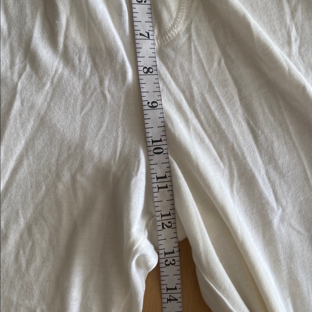 Eterne Egyptian Cotton Lounge Pant Size S Cream Straight Leg Soft Stretchy Chic - Picture 11 of 12